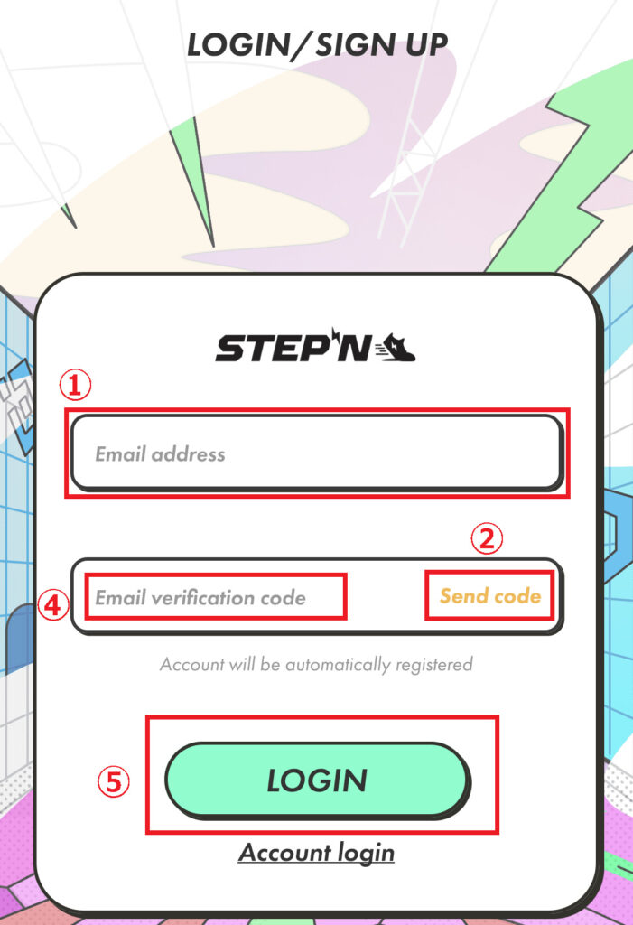 STEPN登録方法