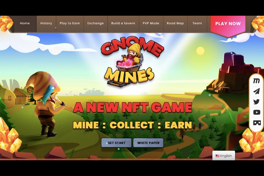 NFTゲームおすすめ「Gnome mines」