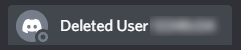 Deleted User DiscordID