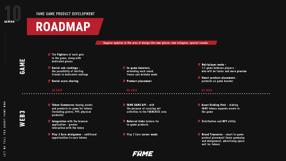 FAME MMAのロードマップ