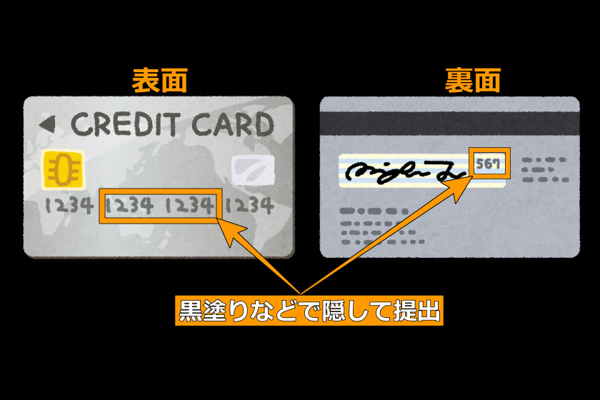 TTCM口座開設「クレジットカード撮影ルール」
