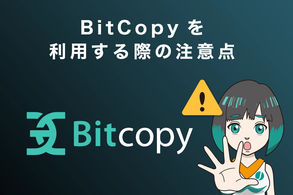 BitCopy（ビットコピー）を利用する際の注意点は？