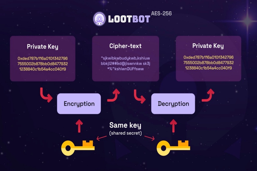 LootBot「AES暗号化を利用したセキュリティ