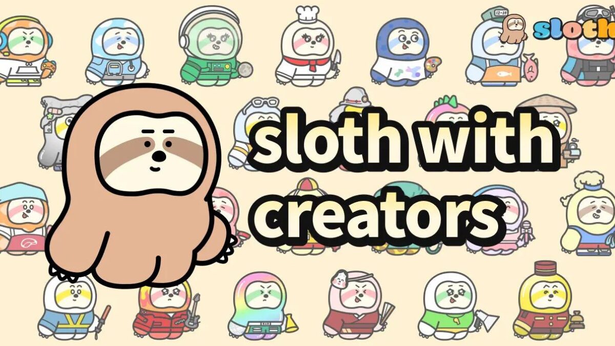 sloth with creators