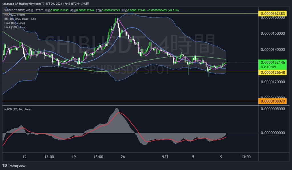 SHIBUSDT4時間足-2024-09-09