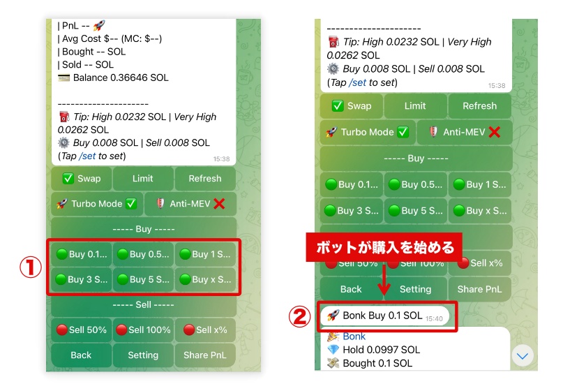 GMGN使い方「スナイパーボット4」